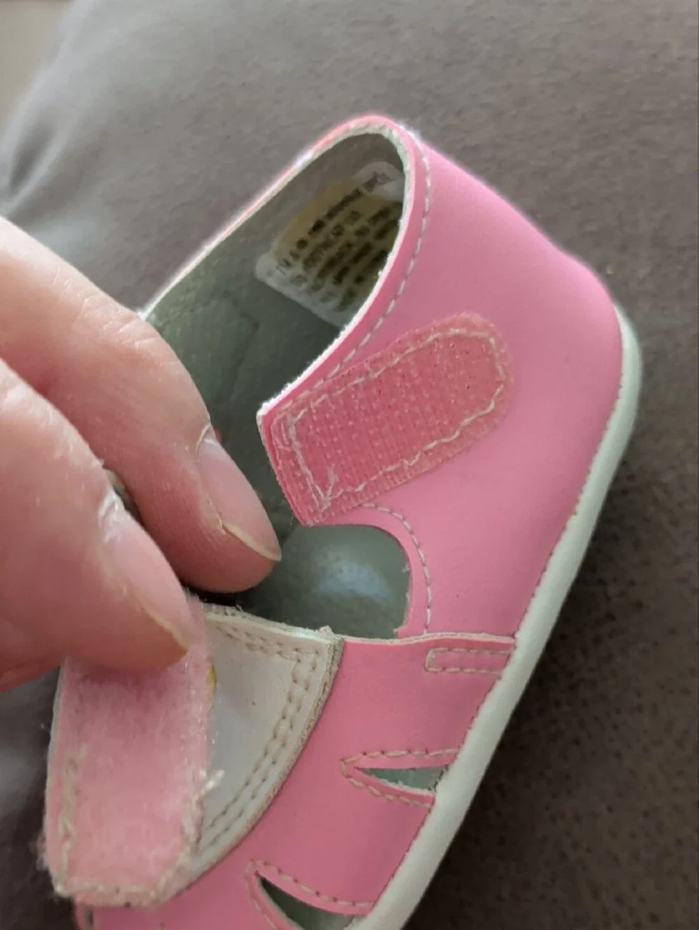 Warner Bros. Pink & White Tweety Baby Walker Sandals